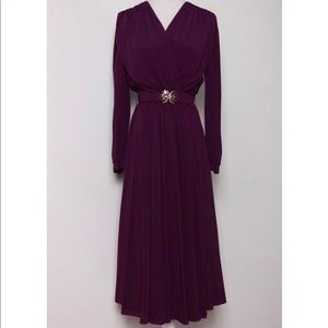 Luxurious vintage purple gown- Hollywood glamour